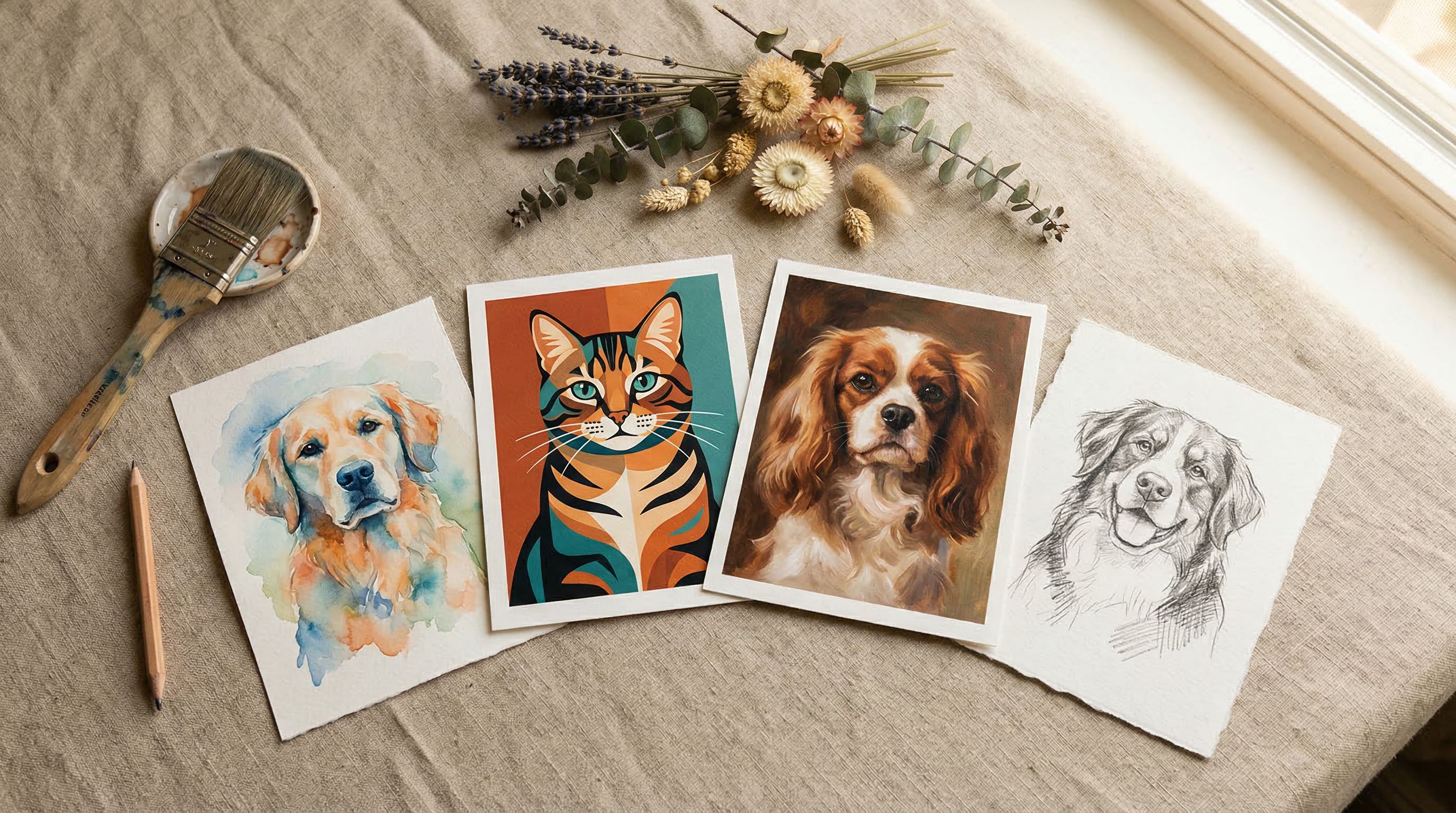How to Choose the Right AI Portrait Style for Your Pet
